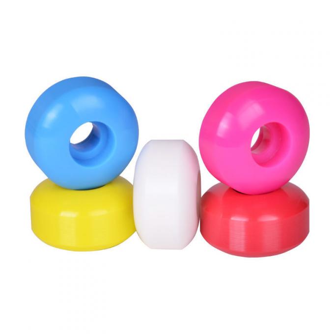 পেশাদার রঙিন 100A পিইউ স্কেটবোর্ড চাকা ফাঁকা 52mm স্কেটবোর্ড চাকা 1
