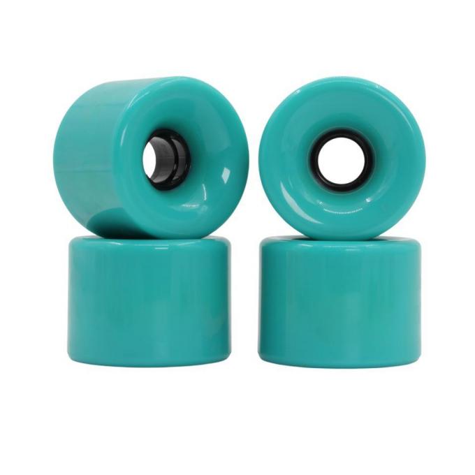 কাস্টমাইজেশন সবুজ পিইউ স্কেটবোর্ড চাকা 50MM-59MM ডাউনহিল লংবোর্ড চাকা 0