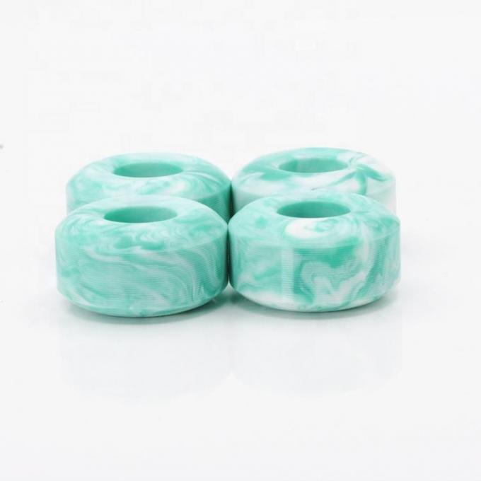 50mm-59mm পলিউরেথেন স্কেটবোর্ড চাকা 92A-104A কঠোরতা পরিধান প্রতিরোধী 0
